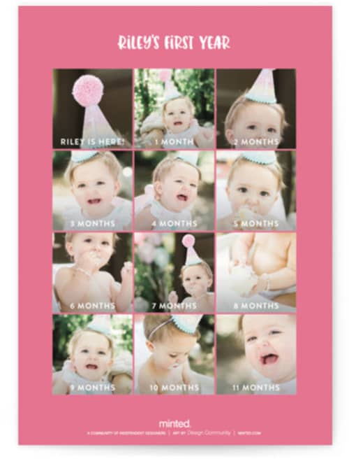 This is a bubblegum kids birthday invitations with foil pressed by peetie design called unicorno printing on signature in standard