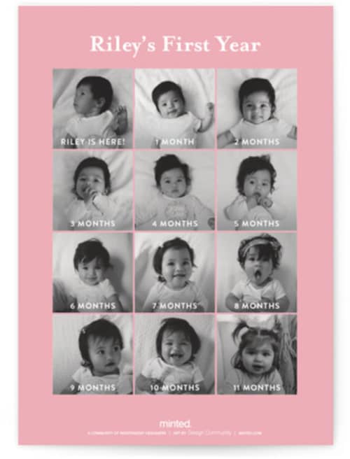 This is a ebony kids birthday invitations with foil pressed by Kasia Labocki called turning one printing on recycled smooth signature in standard