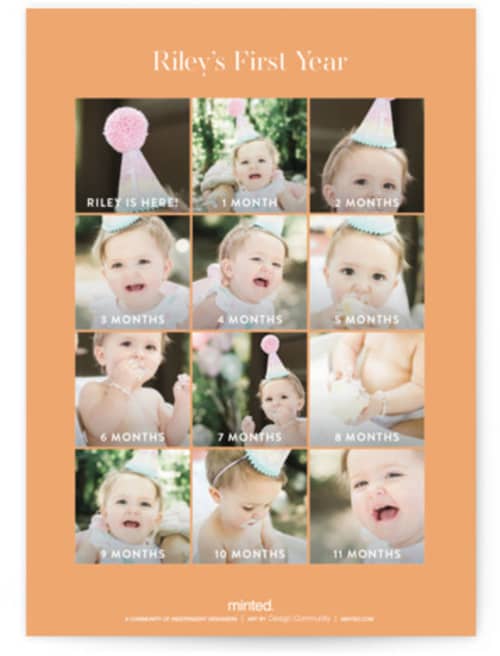 This is a sherbert kids birthday invitations with foil pressed by Grace Kreinbrink called shimmering floral one printing on signature in standard