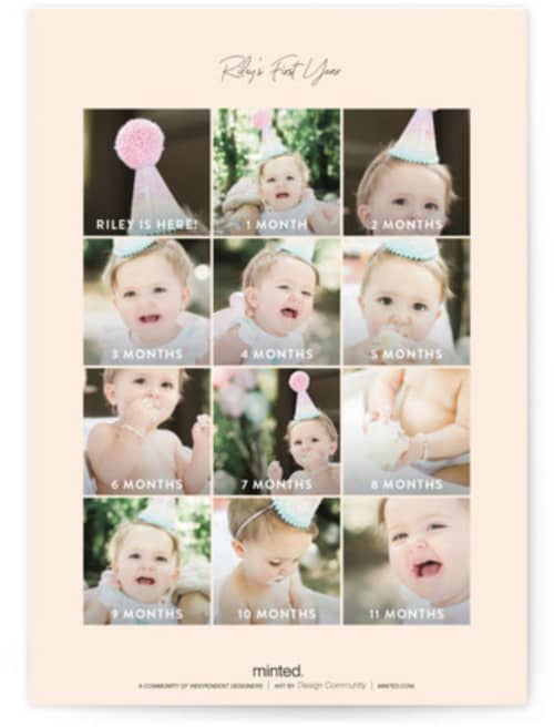 This is a carnation kids birthday invitations with foil pressed by Phrosné Barwood called princess fairytale castle printing on signature in standard