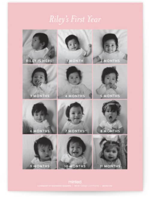 This is a blush kids birthday invitations with standard by Megan Davis called classic bunny printing on signature in standard