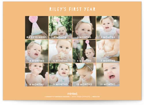 This is a poppy kids birthday invitations with standard by Vivian Yiwing called it's a party printing on signature in standard