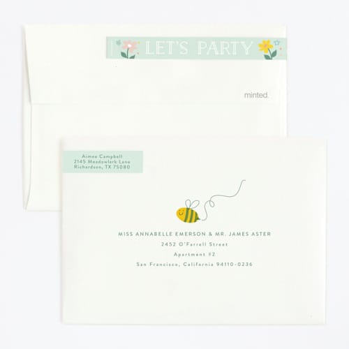 This is a sky kids birthday invitations with standard by Susan Asbill called in the garden printing on signature in standard