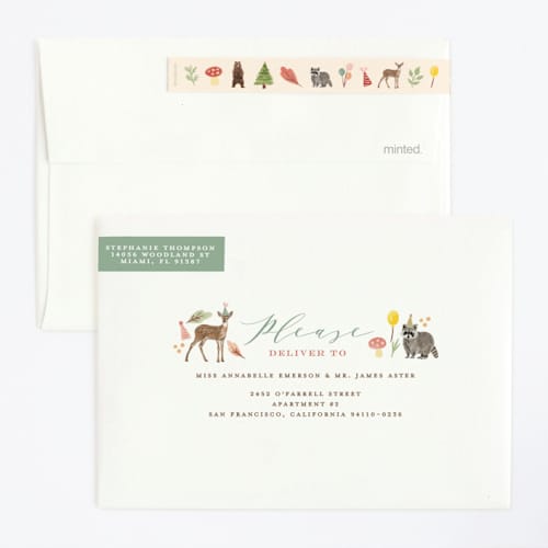 This is a sunshine kids birthday invitations with standard by iamtanya called woodland celebration printing on signature in standard