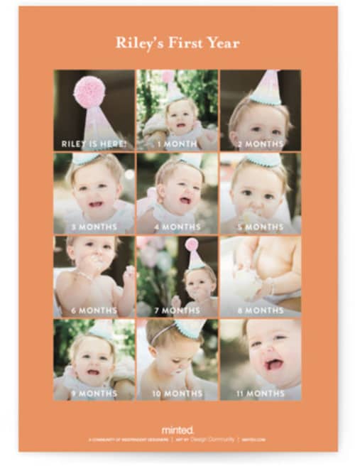 This is a pumpkin kids birthday invitations with standard by Baumbirdy called a little pumpkin printing on signature in standard