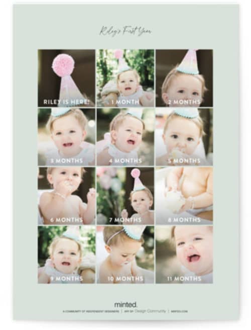 This is a seafoam kids birthday invitations with standard by Jennifer Wick called arctic friends printing on signature in standard