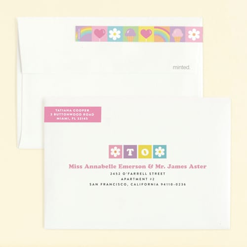 This is a cupcake kids birthday invitations with standard by Maria Alou called sweet party printing on signature in standard