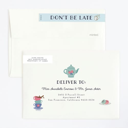 This is a sky kids birthday invitations with standard by Annie Holmquist called disney's alice in wonderland birthday printing on signature in standard