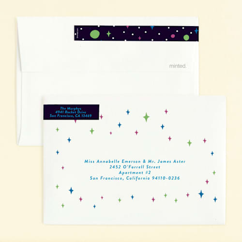 This is a night sky kids birthday invitations with standard by Katie Zimpel called disney and pixar birthday buzz printing on signature in standard