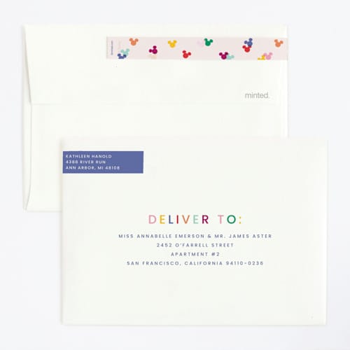 This is a bold kids birthday invitations with standard by Ellen Schlegelmilch called disney's mickey confetti printing on signature in standard