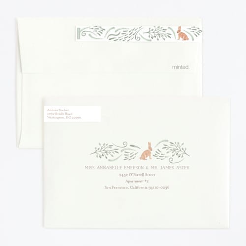 This is a mint kids birthday invitations with standard by Hallie Fischer called hop on over ii printing on signature in standard
