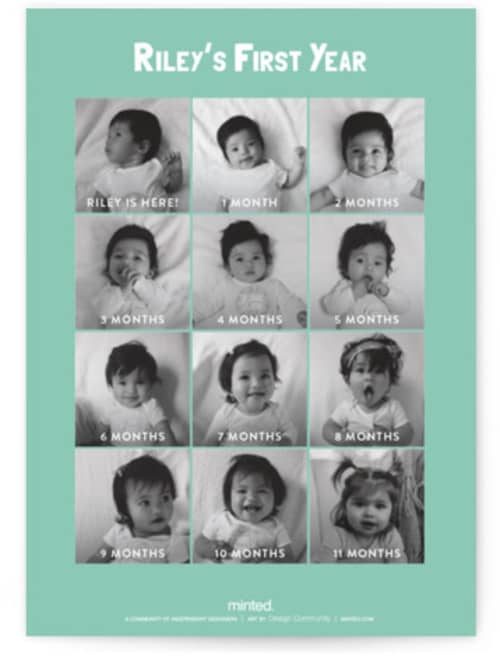 This is a seafoam kids birthday invitations with standard by Keen Peachy called pinata printing on signature in standard