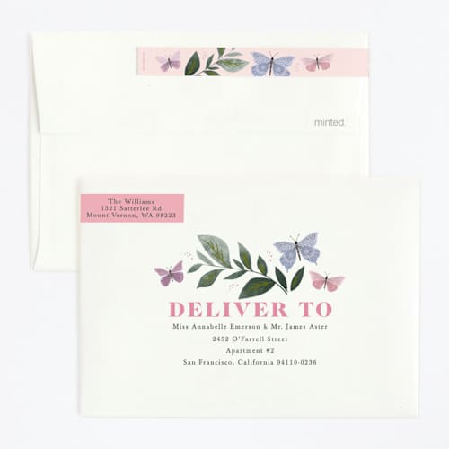 This is a petal kids birthday invitations with standard by Karidy Walker called butterfly kisses printing on signature in standard