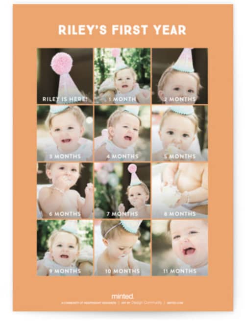 This is a rose kids birthday invitations with standard by Baumbirdy called the big one printing on signature in standard