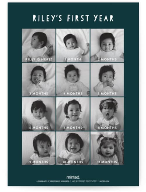This is a teal kids birthday invitations with standard by Lori Wemple called dinosaur balloon printing on signature in standard