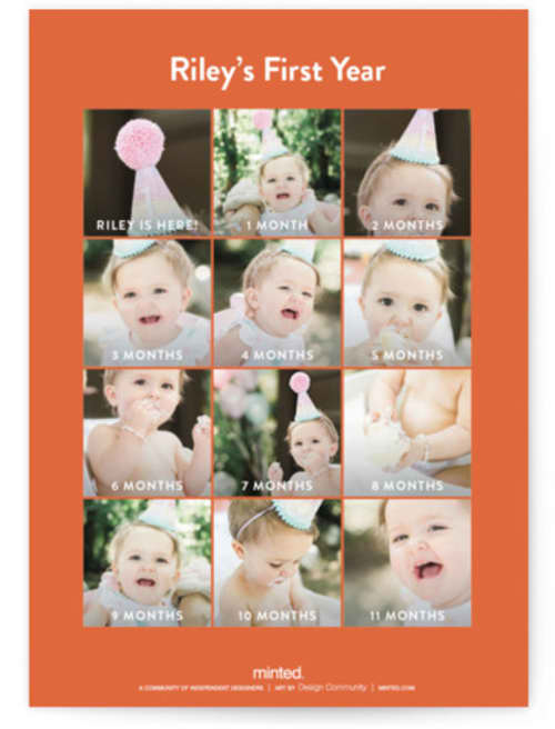 This is a bubble gum kids birthday invitations with standard by Jen Owens called a big one printing on signature in standard