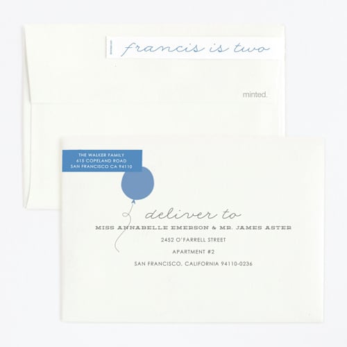 This is a denim kids birthday invitations with standard by Sara Hicks Malone called it's my party printing on signature in standard