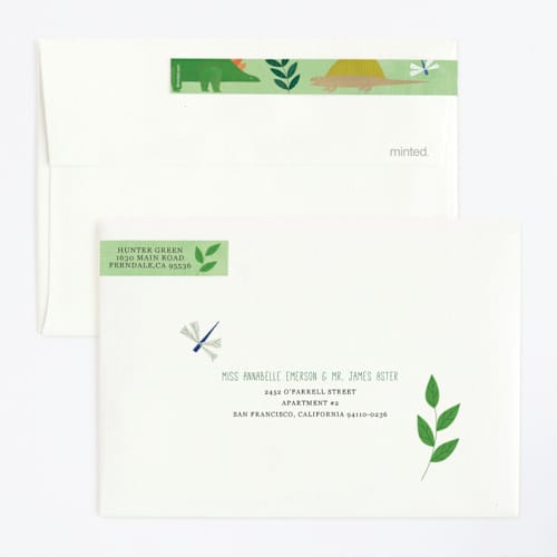 This is a forest kids birthday invitations with standard by melanie mikecz called let's roar dinosaur printing on signature in standard