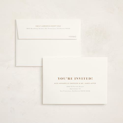 This is a goldenrod thank you cards with foil pressed by Phrosné Barwood called i am one printing on strathmore in standard