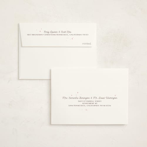 This is a cotton candy thank you cards with foil pressed by Kiersten Garner called sweet celebration printing on strathmore in standard