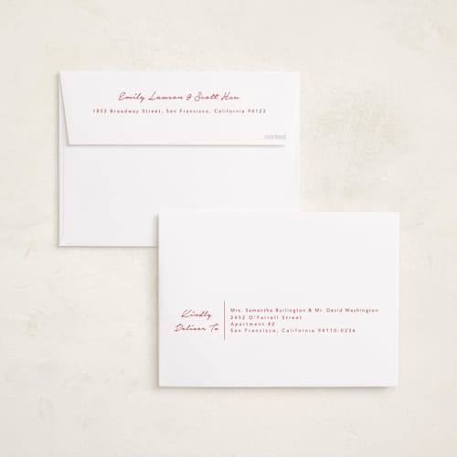 This is a peppermint photo christmas cards with standard by Olivia Raufman called memory book printing on recycled smooth signature in standard