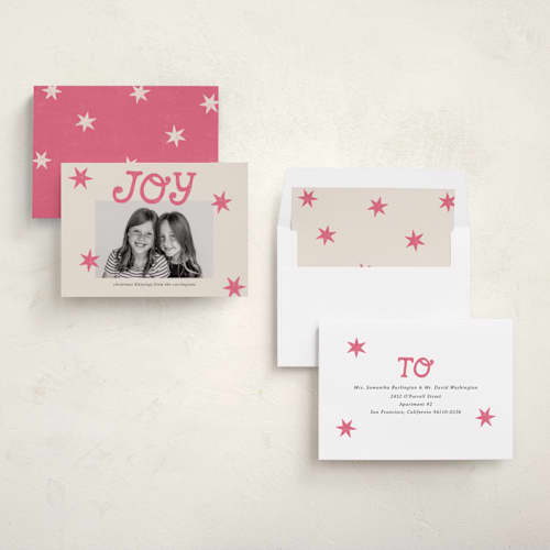 This is a candy photo christmas cards with standard by Kercia Jane called inky joy printing on recycled smooth signature in standard
