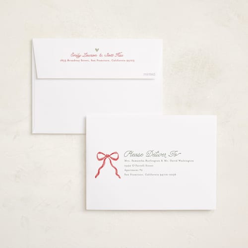 This is a forest photo christmas cards with standard by Jackie Crawford called wildflower holiday ribbon printing on recycled smooth signature in standard