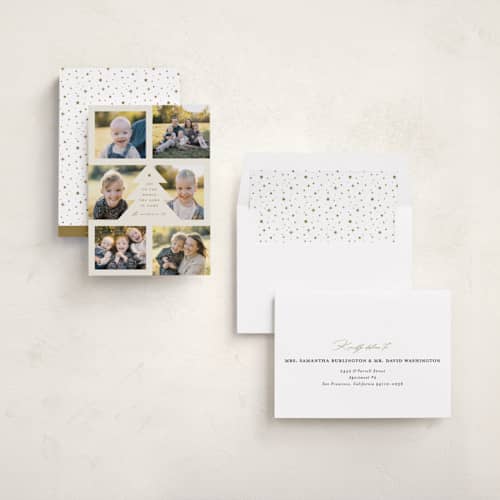 This is a eggnog photo christmas cards with standard by Erica Krystek called bountiful joy printing on recycled smooth signature in standard