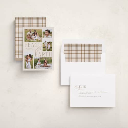 This is a sugar cookie photo christmas cards with standard by Everett Paper Goods called compose printing on recycled smooth signature in standard