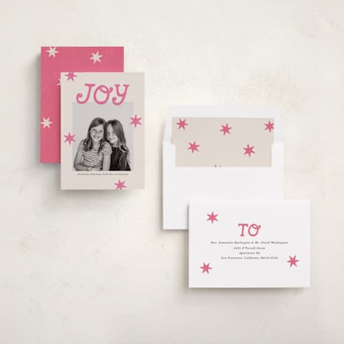 This is a candy photo christmas cards with standard by Kercia Jane called inky joy printing on recycled smooth signature in standard