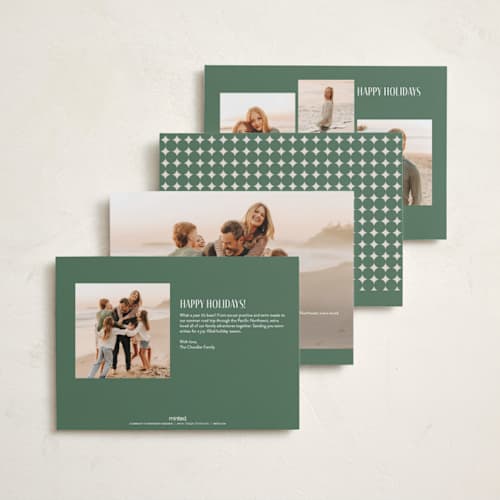 This is a evergreen photo christmas cards with standard by Sarah Curry called berkeley printing on recycled smooth signature in standard