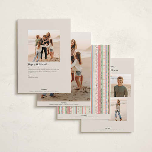 This is a vintage photo christmas cards with standard by Bethan called papier print printing on recycled smooth signature in standard