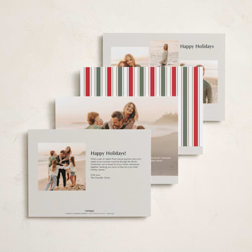 This is a butterscotch photo christmas cards with standard by Jackie Crawford called joyfully duo printing on recycled smooth signature in standard