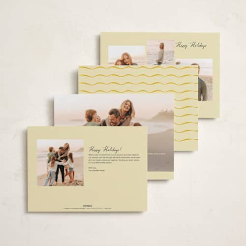 This is a buttercup photo christmas cards with standard by Nicoletta Savod called vintage charm printing on recycled smooth signature in standard