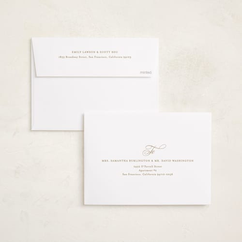 This is a candlelight photo christmas cards with standard by Carolyn MacLaren called script duo printing on recycled smooth signature in standard