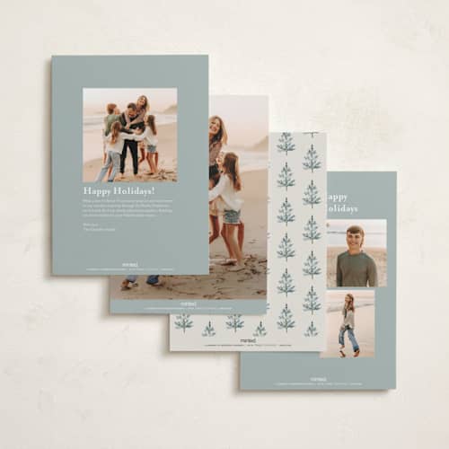 This is a mist photo christmas cards with standard by Petra Kern called frozen forest printing on recycled smooth signature in standard