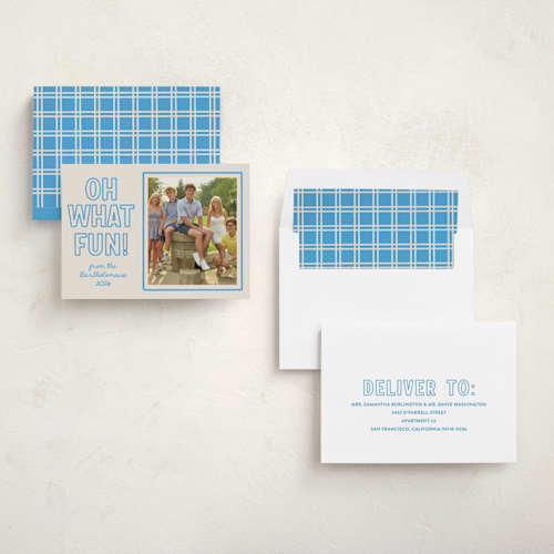 This is a polar photo christmas cards with standard by Kacey Kendrick Wagner called fun outline printing on recycled smooth signature in standard