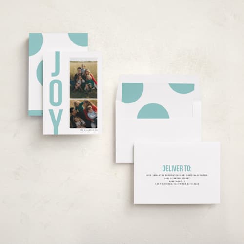 This is a icicle photo christmas cards with standard by Morgan Kendall called bold type printing on recycled smooth signature in standard