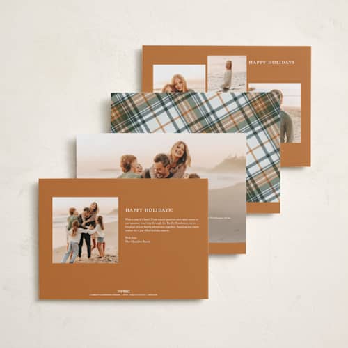 This is a spice photo christmas cards with standard by Yaling Hou Suzuki called heartwarming printing on recycled smooth signature in standard