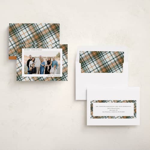 This is a spice photo christmas cards with standard by Yaling Hou Suzuki called heartwarming printing on recycled smooth signature in standard