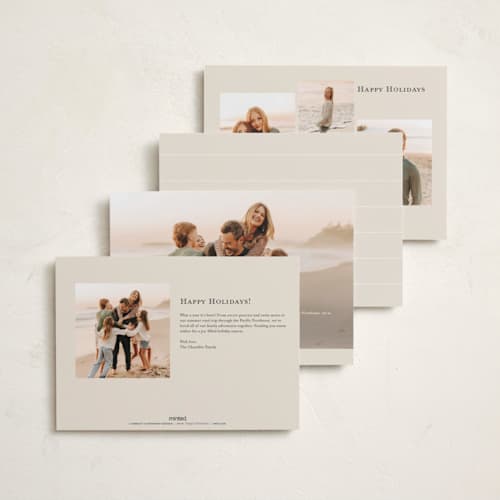 This is a snow photo christmas cards with standard by Ashley Iwafuchi called peaceful light printing on recycled smooth signature in standard