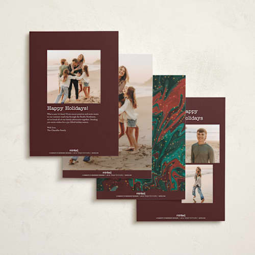 This is a ink photo christmas cards with standard by Rebekah Canavan called simple film strip printing on recycled smooth signature in standard