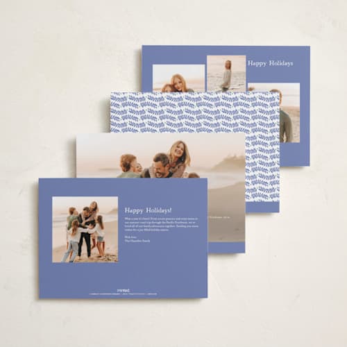 This is a bluebonnet photo christmas cards with standard by Alston Foster called sugarplums printing on recycled smooth signature in standard