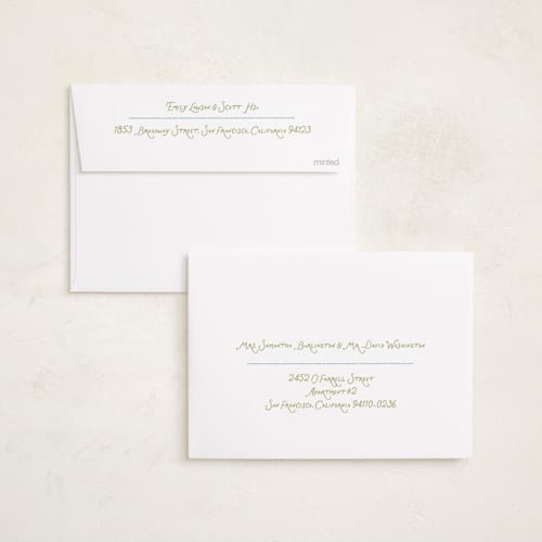 This is a mistletoe photo christmas cards with standard by Lauren Jopling called dotted border printing on recycled smooth signature in standard