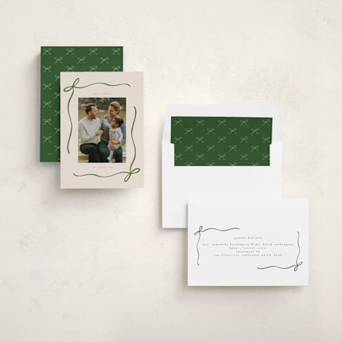 This is a spruce photo christmas cards with standard by chocomocacino called carajillo printing on recycled smooth signature in standard