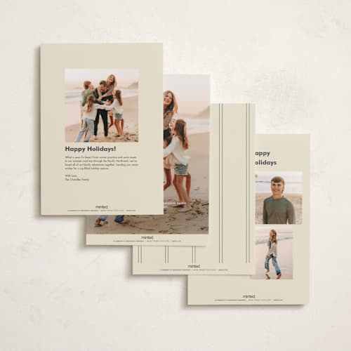 This is a vanilla photo christmas cards with standard by Baumbirdy called mod peace printing on recycled smooth signature in standard