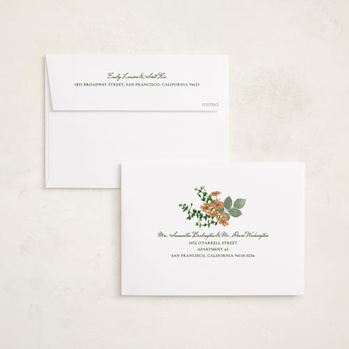 This is a meadow photo christmas cards with standard by Sumak Studio called bouquet of wild flowers printing on recycled smooth signature in standard