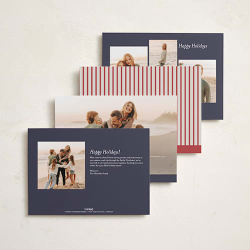 This is a marine photo christmas cards with standard by Chris Griffith called holiday joy and peace printing on recycled smooth signature in standard