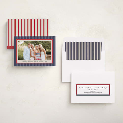This is a marine photo christmas cards with standard by Chris Griffith called holiday joy and peace printing on recycled smooth signature in standard