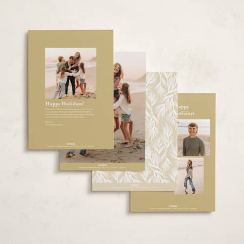 This is a snow photo christmas cards with standard by Stacy Maalouf called let heaven & nature sing printing on recycled smooth signature in standard